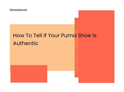 how to tell puma shoes